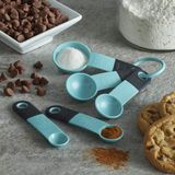 KitchenAid Classic Measurement Spoons, Conjunto de 5, Aqua Sky/Black