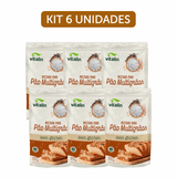 Kit 6x: Mistura Para Pão Multigrãos Sem Glúten Vitalin 300g