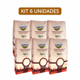 Kit 6x: Farinha De Mandioca Branca Orgânica Biorgânica 500g