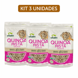 Kit 3x: Quinoa Mista Em Grãos Orgânica Sem Glúten Vitalin 200g