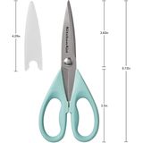 KitchenAid All Purpose Shears com Baia protetora, 8,72 polegadas, Céu Aquático