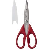 KitchenAid All Purpose Shears com Baia protetora, 8,72 polegadas, vermelho