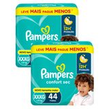 Kit 2 Fraldas Pampers Confort Sec Xxxg Com 44un Cada