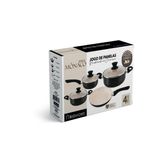 Jogo Panelas Mônaco 4 Peças Revestimento Em Cerâmica 1,8 Mm