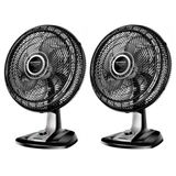 Kit 2 Ventilador De Mesa Mondial 8 Pás Vtx-40-8p Super Power 220v