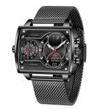 Relógio De Pulso Masculino Foxbox Quartz Led À Prova D &#39;água Preto