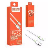 Cabo Usb Carregador Rapido Kaidi Original Para Iphone 5 5s 6 6s Plus 7 8 X