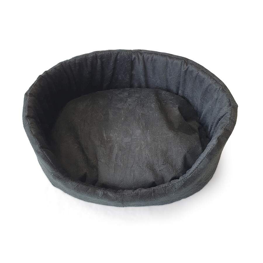 Cama São Benedito Pet Europa Luxo Sued Preta Para Cães - Tamanho 2