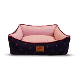 Cama Baw Waw Juli Soninho Rosa Para Cães E Gatos - Tamanho G
