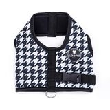 Peitoral I Love Pet Pied De Poule P&b Para Cães - Tamanho 1 1/2