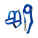 Peitoral Com Guia Griff Dog Azul Para Cães - Tamanho 1