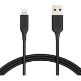 Abs Usb-a Para Cabo Lightning, Carregador Certificado Mfi Para Apple Iphone, Ipad, Preto, 3-ft, 2-pack