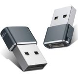 Usb C Feminino Para Usb Adaptador Masculino 2 Pack,tipo C Para Um Adaptador De Cabo Carregador Para Iphone 11 12 Mini Pro Max, Airpods Ipad, Samsung