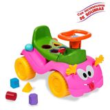 Totokinha Andador Carrinho Infantil Bolinha Rosa