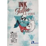 Papel Hectográfico Tattoo Cor Roxo 100 Folhas - Ink Tatoo