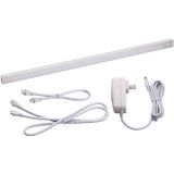 Black+decker Leduc24-1ck Dimmable Linkable Led Shop Light Com Sensor De Movimento E Opção Magnética, 10,5w, 780 Lumens, 4000k, 24", Branco Legal
