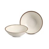 Jogo Bowl Tigela Cumbuca 4 Pçs Cerâmica Coup Vanilla 300ml
