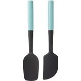 Kitchenaid Kq437ohaqa Conjunto De Espátula Universal, 2 Peças, Aqua