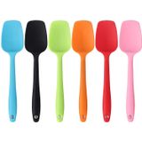 Espátulas De Silicone, Pequena Colher De Borracha Espátula Resistente Ao Calor Sem Emenda Uma Peça Design Não-stick Spoonula Ferramenta De Mistura Fl