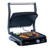 Grill Mallory Asteria Preto E INOx - 127 Volts