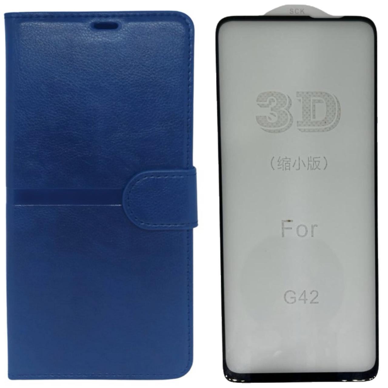 Kit Capa Carteira Compatível C/ Motorola G42 + Película 3d