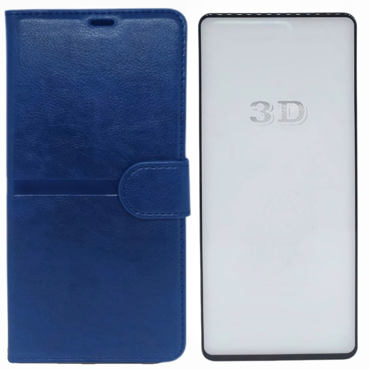 Kit Capa Carteira Compatível C/ Samsung M53 + Película 3d