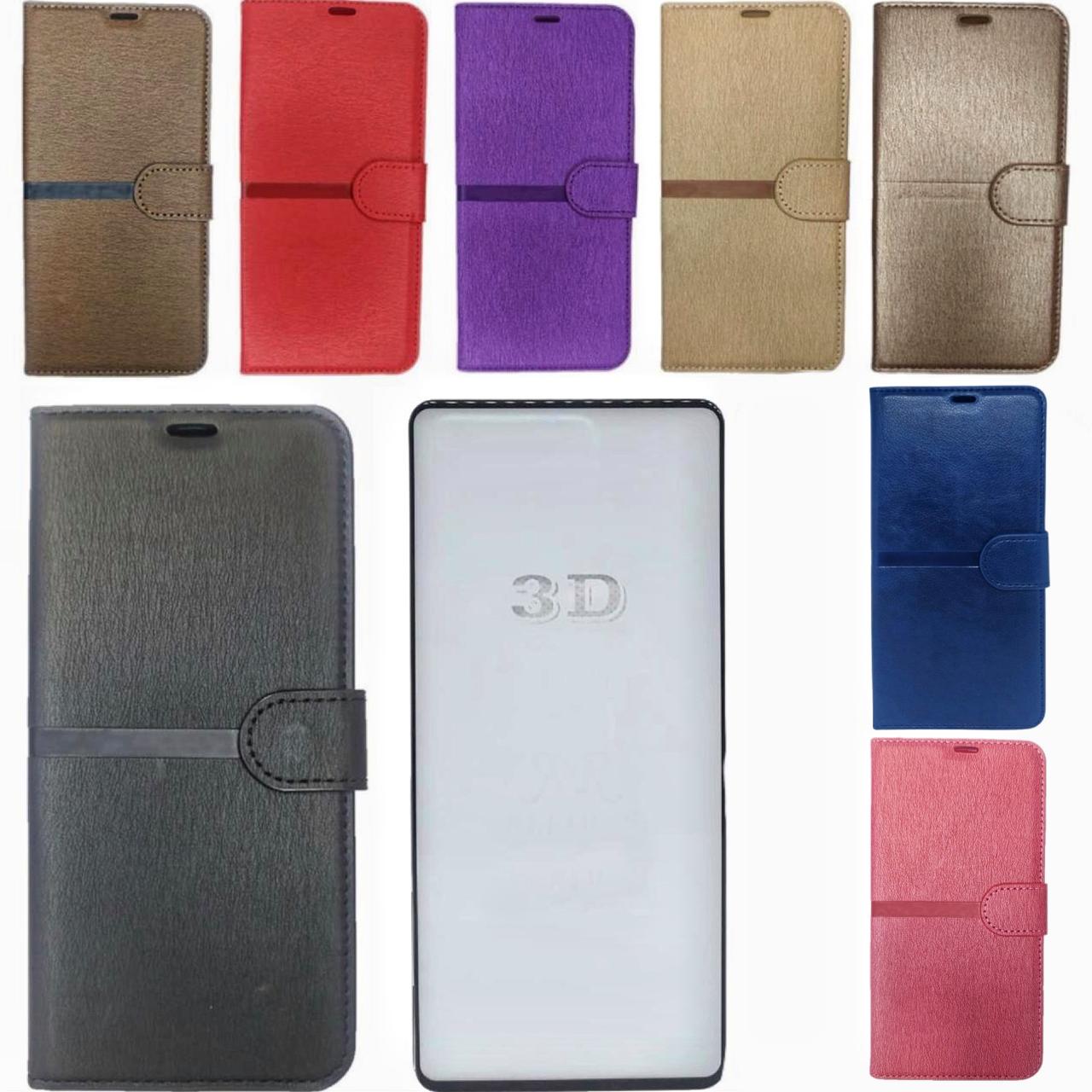 Kit Capa Carteira Compatível C/ Samsung A34 + Película 3d