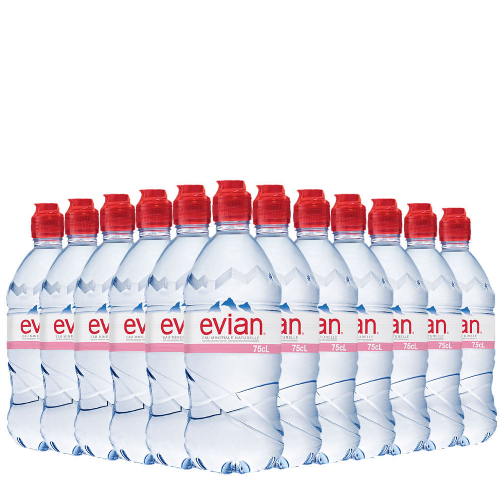 Kit De Água Evian Pet 750ml Sem Gás Com 12 Unidades Carrefour