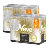 Kit 2 Papel Higiênico Neve Supreme Folha Tripla Leve 12un Cada
