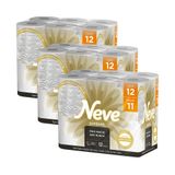 Kit 3 Papel Higiênico Neve Supreme Folha Tripla Leve 12un Cada