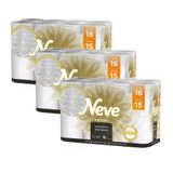 Kit 3 Papel Higiênico Neve Supreme Folha Tripla Leve 16un Cada