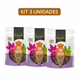 Kit 3x: Macarrão Mini Penne Kids Tricolor Sem Glúten Casarão 200g