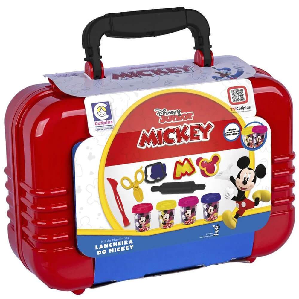 Lancheira Do Mickey Com Massinhas Disney Cotiplas