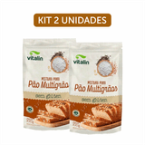 Kit 2x: Mistura Para Pão Multigrãos Sem Glúten Vitalin 300g