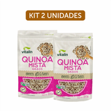 Kit 2x: Quinoa Mista Em Grãos Orgânica Sem Glúten Vitalin 200g