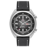 Relogio Masculino Prata Automatico Pulseira Couro Orient