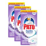 Kit 3 Detergentes Sanitário Pastilha Adesiva Pato Lavanda 3un 20% De Desconto
