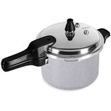 Panela De Pressão Indução Antiaderente Brinox 4,2l Ceramic Life Super Gris Cinza 4954/101