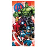 Toalha De Banho Infantil Aveludada Avengers Transfer 70x140