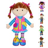 Boneca Educacional De Pelúcia June Garden Dressy Friends