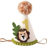 Chapéu De Aniversário Agkvw Safari, 1º Aniversário Para Meninos, Tema Lion