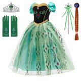 Fantasia Princess Dress Bankids Anna Para Meninas De 5 A 6 Anos