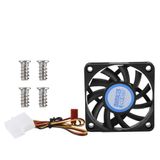 Ventilador De Resfriamento Cpu Heatsink Gonetre 6cm 12v Dc 4 Pinos/3 Pinos