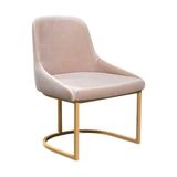 Poltrona Estofada Decorativa Pés De Ferro Multimóveis Cr7011 Creme