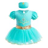 Fantasia Rexreii Para Bebês E Meninas Jasmine Aladdin Princess Romper 90 Cm