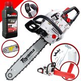 Motosserra Profissional Á Gasolina Toyama Tcs58h Com Óleo Lubrificante 2t 55cc 3,2hp 12.000rpm Forte De Alto Desempenho E Leve De Baixo Peso
