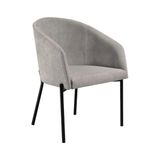Poltrona Decorativa Com Pés De Ferro Multimóveis Cr7010 Cinza