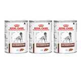 Kit 3un. Ração Úmida Lata Royal Canin Veterinary Gastrointestinal Cães Adultos 400g