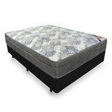 Cama Box Casal + Colchão Ortobom Molas Ensacadas Iso Superpocket 138x188x67 Preto