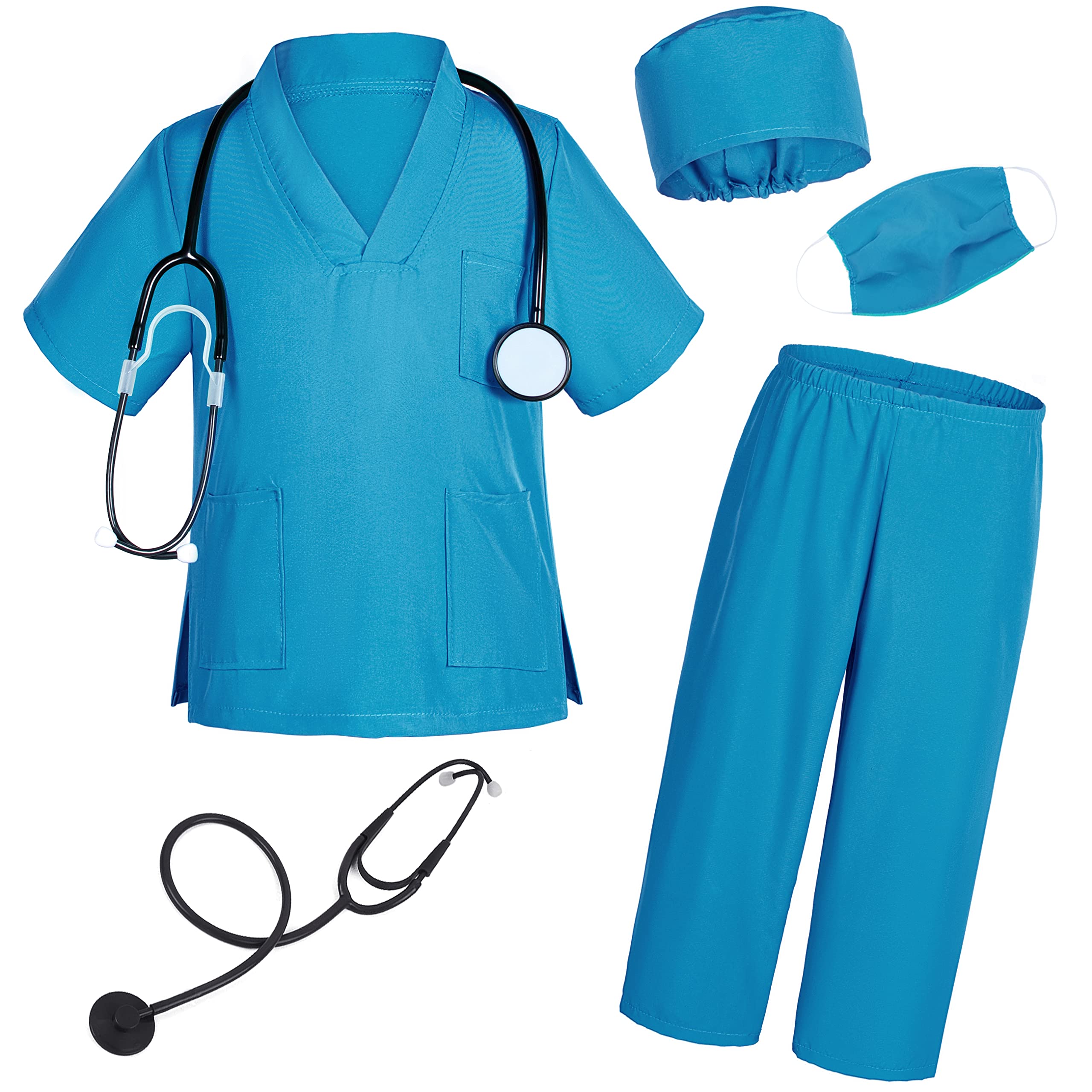 Fantasia Togrop Doctor Scrubs Para Crianças De 7 A 8 Anos Com Acesso.